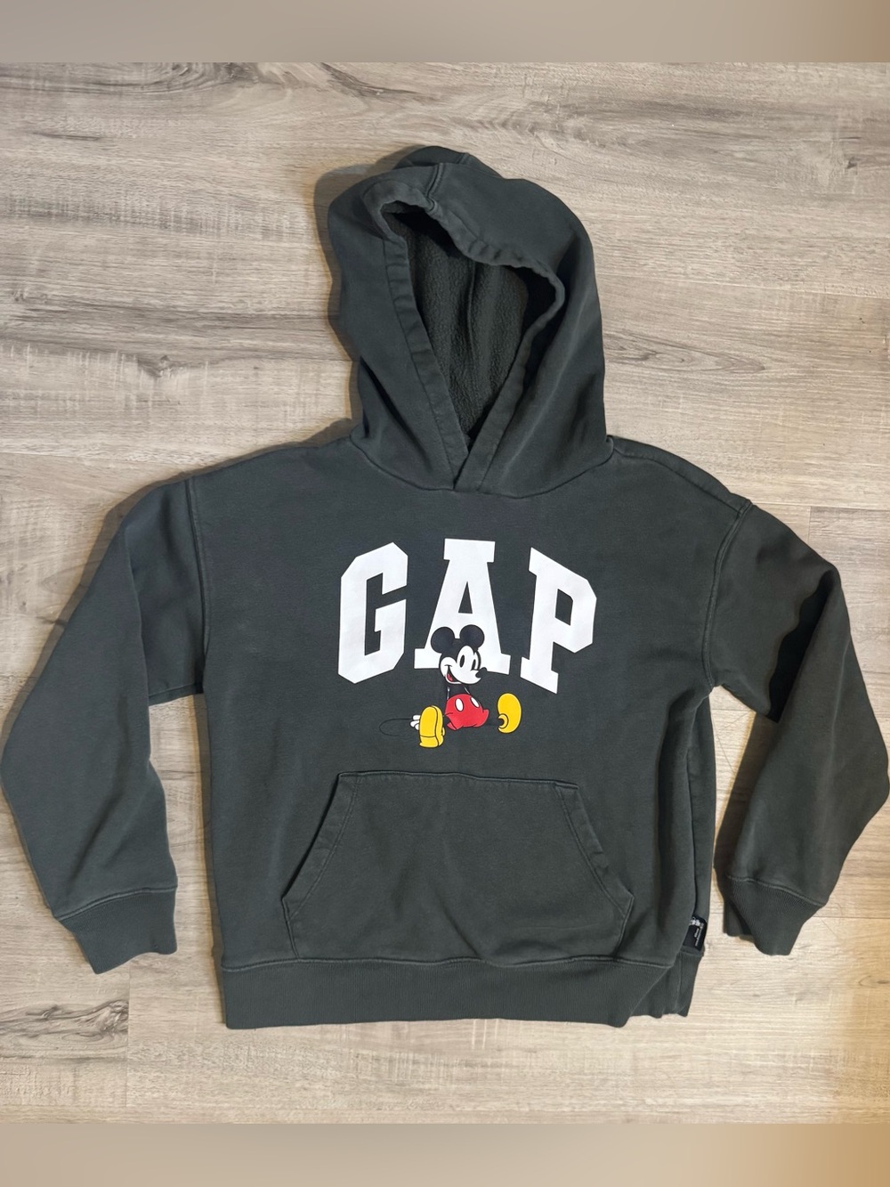 Gap x Disney Mickey Mouse Sherpa Hoodie Kids Size 8